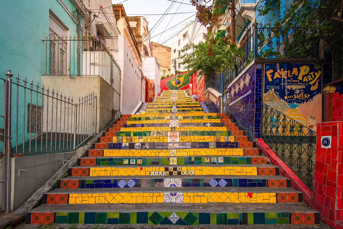 The tiled Selarón Steps